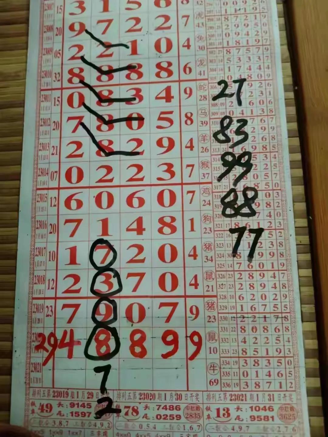 福建体彩31选7走势图解析