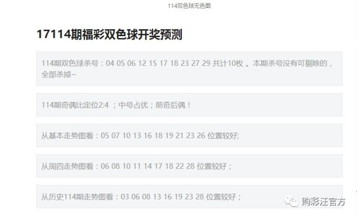 老杨说彩双色球专家预测成绩揭秘