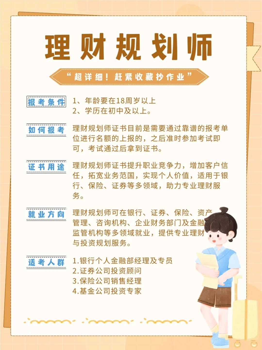 理财规划师—财富管理的专业指南理财规划师证书报考条件