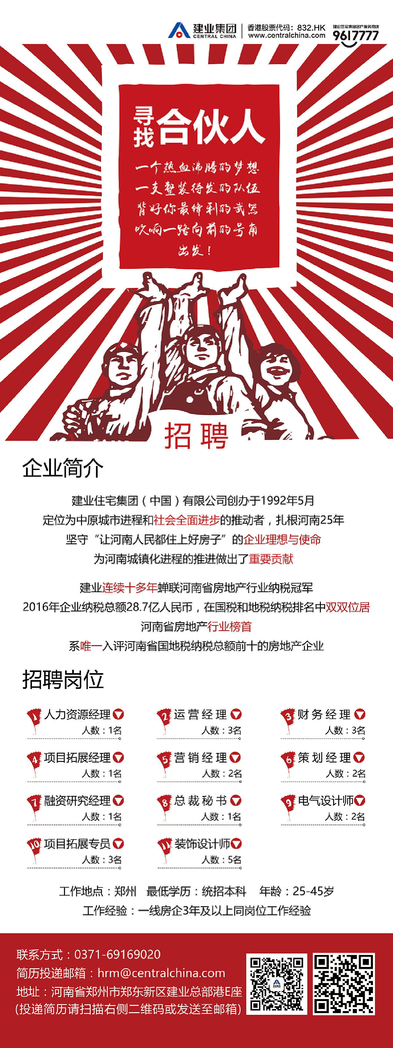 寻找志同道合的合伙人—招聘信息启事发布在即！合伙人招聘信息模板
